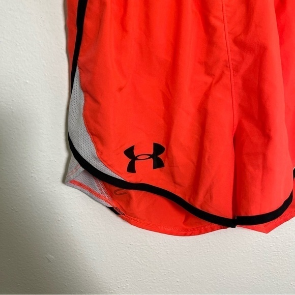 Under Armour Running Shorts Bright Coral Pink Orange XS - Picture 4 of 9